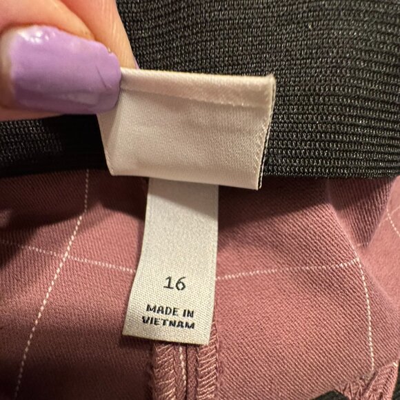 ❤️COTTON BLEND ANKLE PANTS/SLACKS OFFICE SIZE: 16 - Picture 5 of 6